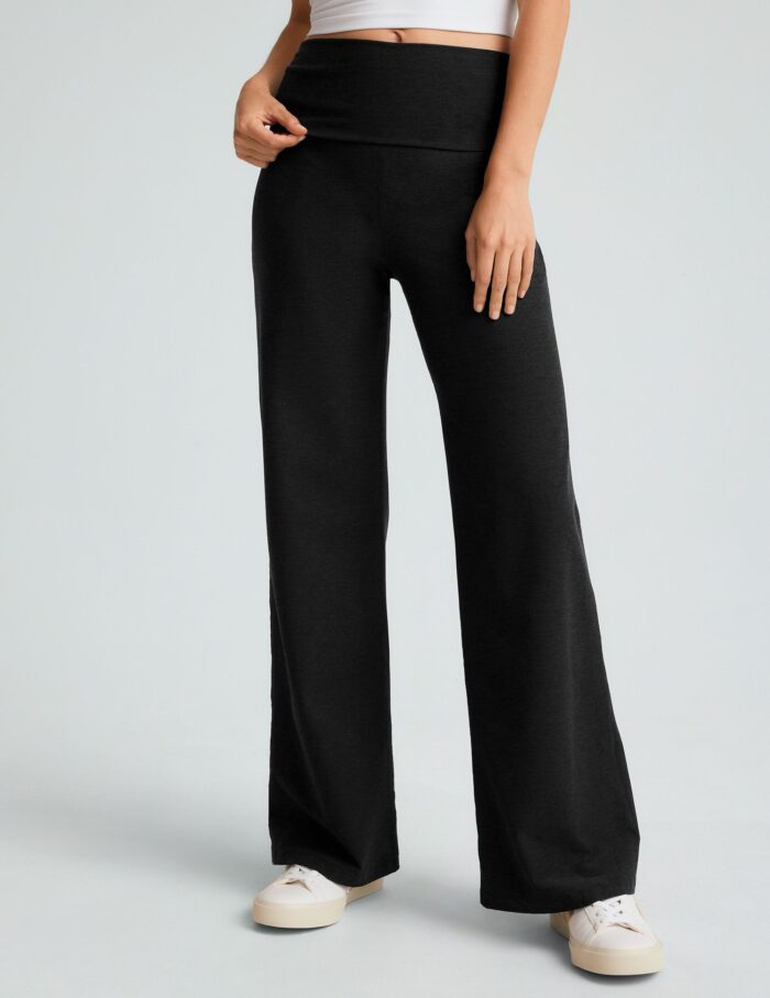 Spacedye Foldover Wide Leg Pant